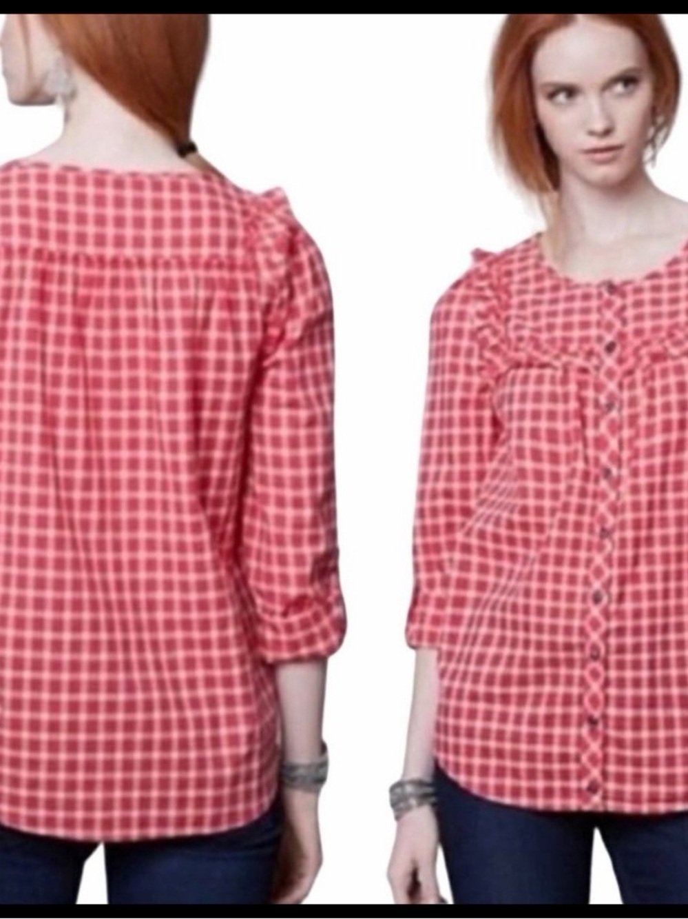 🆕 {Holding Horses} Gingham Button-Down Top